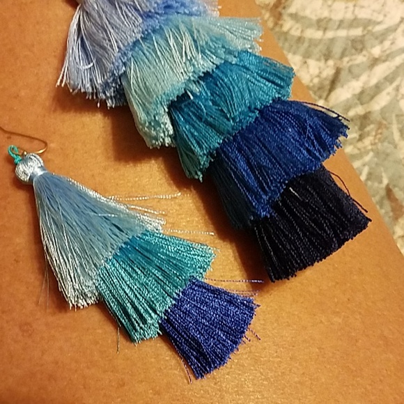 BLUE MIX Mala Meditation Yoga Necklace - Picture 3 of 3